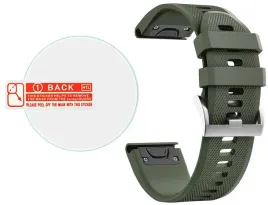 khaki-silikonowy-pasek-garmin-fenix-5-folia