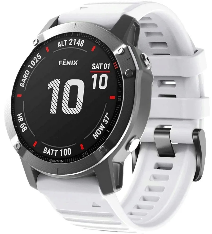 bialy-pasek-garmin-fenix-5x-plus-tech-band