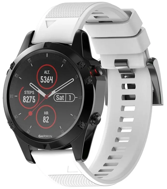 bialy-silikonowy-pasek-garmin-forerunner-945-quick