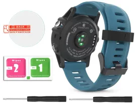 blekitny-pasek-garmin-fenix-5x-plus-folia-ochronna-gratis-tech-band