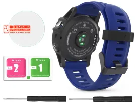 niebieski-pasek-garmin-fenix-5x-plus-folia-ochronna-gratis-tech-band