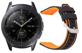 czarno-pomaranczowy-pasek-samsung-galaxy-watch-42mm-tech-band