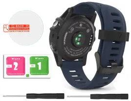 granatowy-pasek-garmin-fenix-5x-folia-ochronna-gratis-tech-band