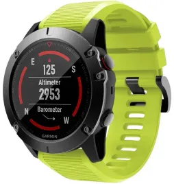 limonkowy-silikonowy-pasek-garmin-fenix-5x-plus