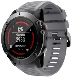 szary-silikonowy-pasek-garmin-fenix-5x-plus-quickfit-szerokosc-26mm