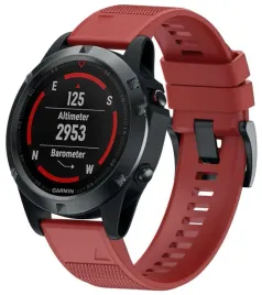 bordowy-silikonowy-pasek-garmin-fenix-6s-sapphire