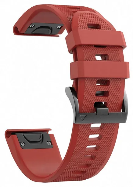 czerwony-silikonowy-pasek-garmin-forerunner-945-quickfit-marka-tech-band