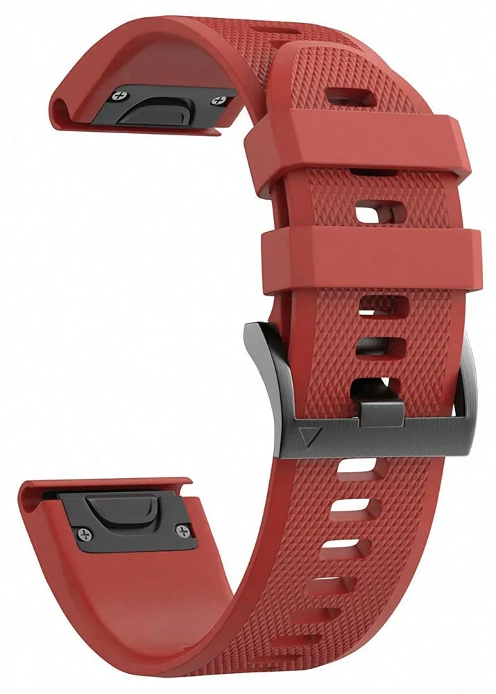 czerwony-silikonowy-pasek-garmin-forerunner-945-quickfit