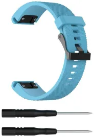blekitny-silikonowy-pasek-garmin-fenix-6s-quickfit