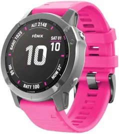 rozowy-silikonowy-pasek-garmin-fenix-5s-quickfit