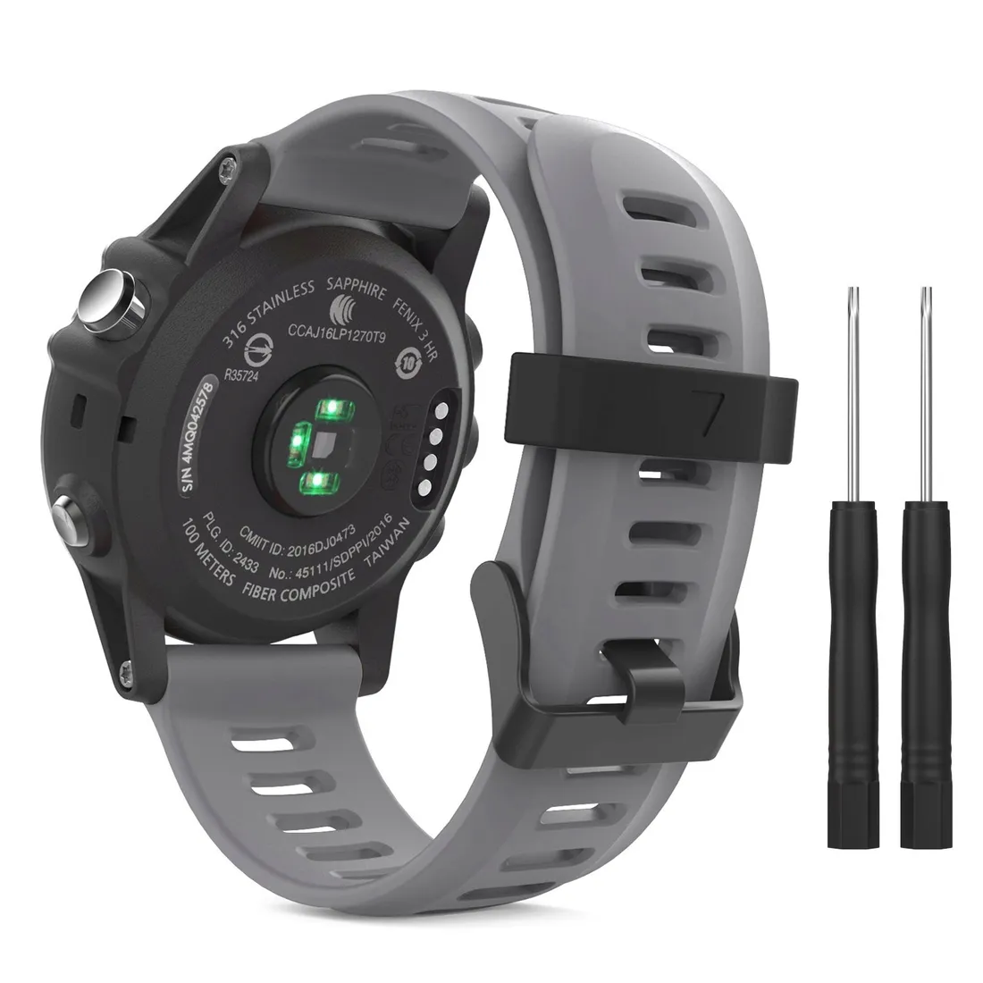 szary-pasek-garmin-fenix-3hr