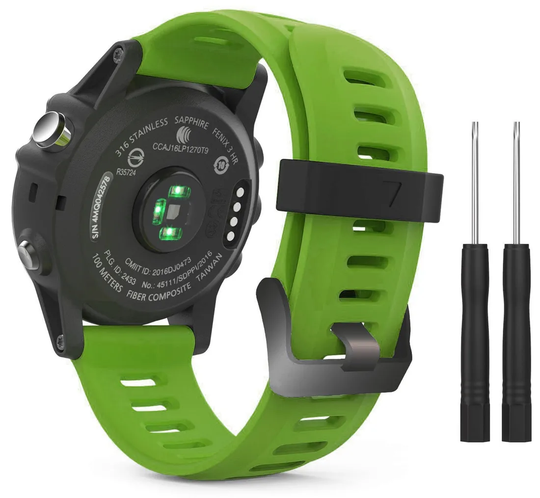 zielony-pasek-garmin-fenix-5x-plus