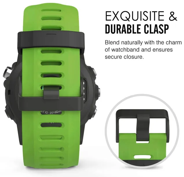 zielony-pasek-garmin-fenix-5x-plus-material-guma