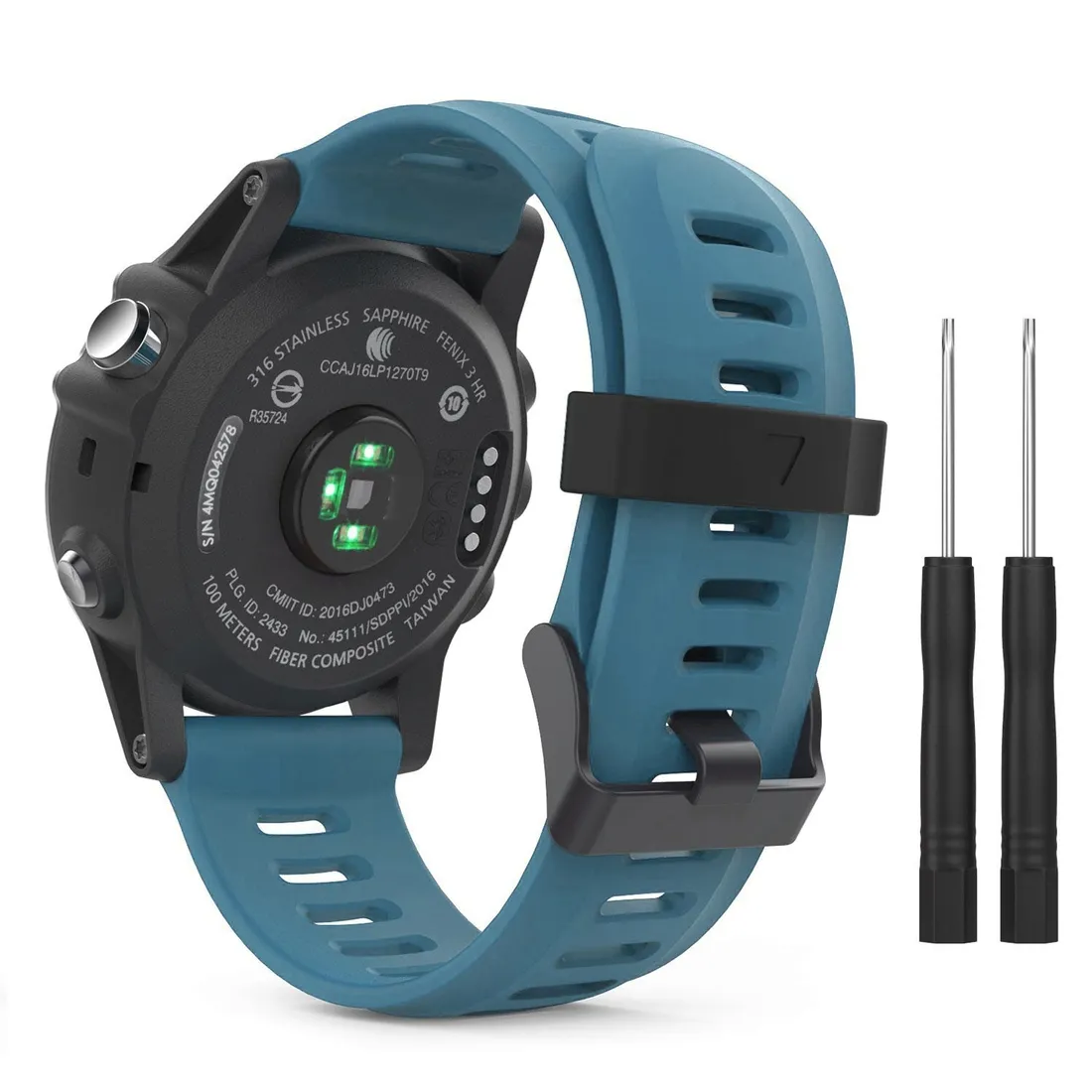 blekitny-pasek-garmin-fenix-5x-plus