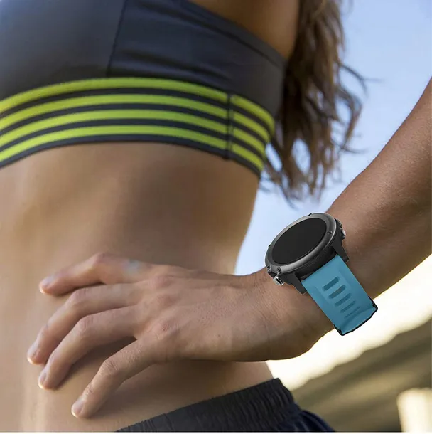 blekitny-pasek-garmin-fenix-5x-plus-stan-nowy-kolor-niebieski