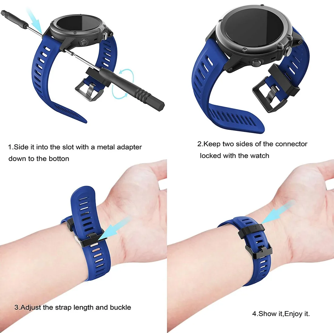 niebieski-pasek-garmin-fenix-5x-plus