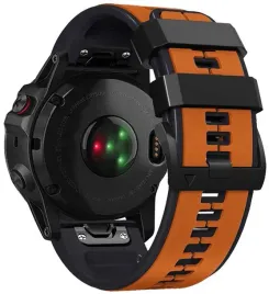pomaranczowo-czarny-pasek-garmin-fenix-7-solar-szerokosc-22mm