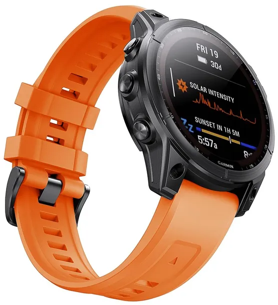 pomaranczowy-pasek-garmin-forerunner-745-material-guma