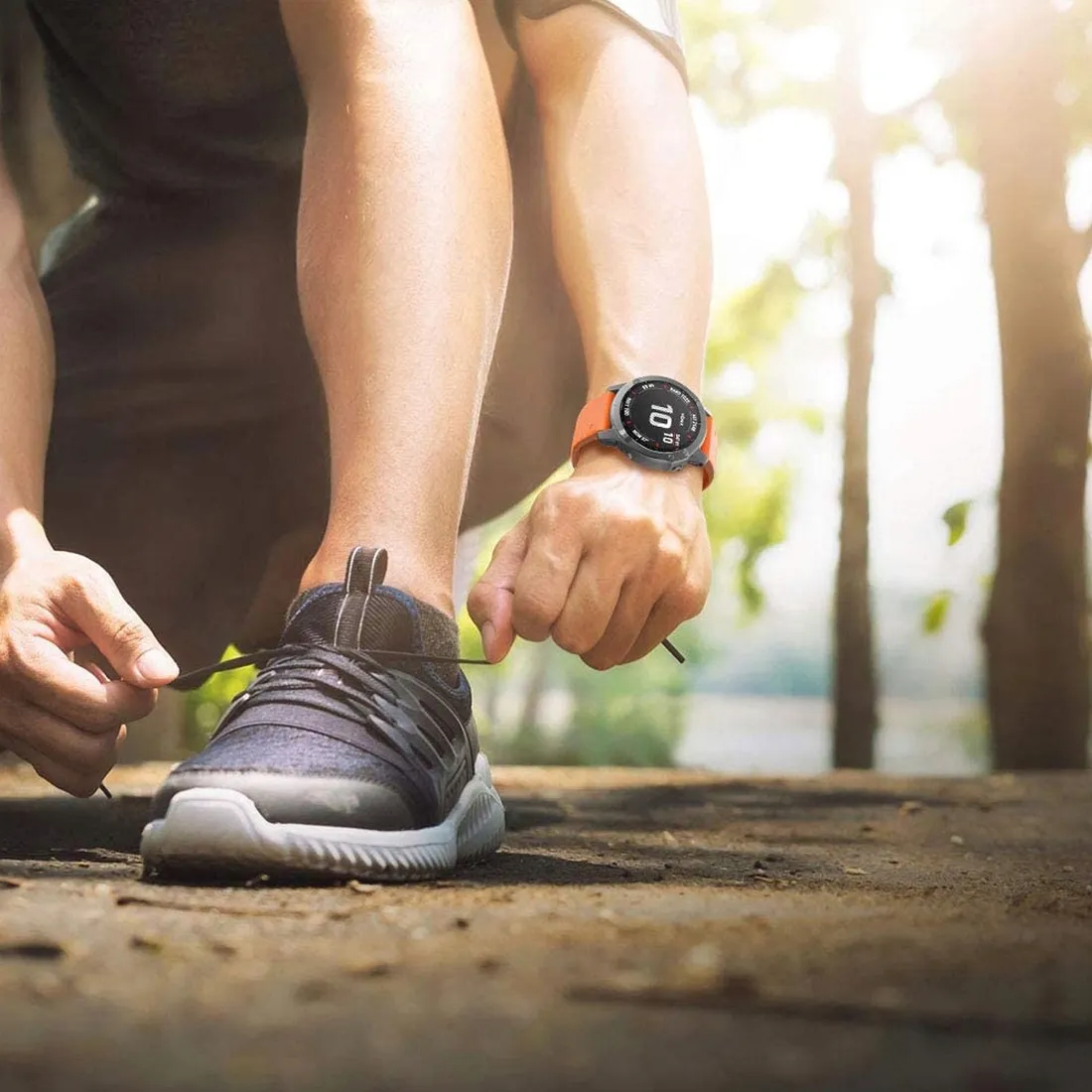 pomaranczowy-pasek-garmin-forerunner-955-quickfit