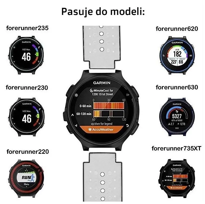 czerowny-pasek-do-garmin-forerunner-235-stan-nowy