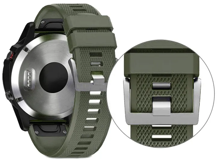 khaki-pasek-garmin-fenix-e-47mm-tech-band-material-guma