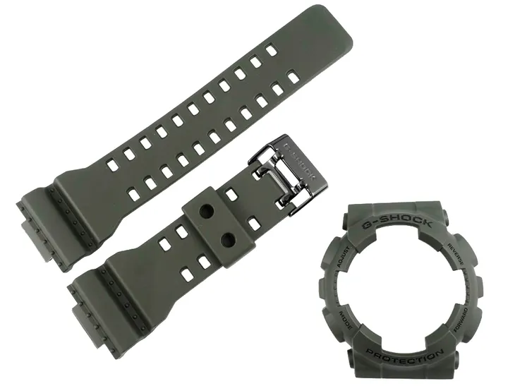 KHAKI Pasek + Bezel do Zegarka Casio G-Shock GA-100 GA-110 G-8900