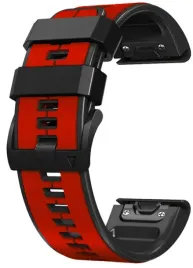 czerwono-czarny-pasek-garmin-fenix-8-pro-47mm-tech-band-szerokosc-22mm