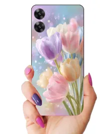 etui-case-do-realme-note-60-kwiaty-polne-maki