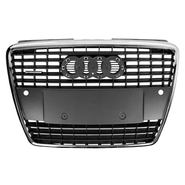 AUDI A8 D3 2005-2010 ATRAPA PRZEDNIA ZDERZAKA GRILL PRZÓD CHROM + WSPORNIK