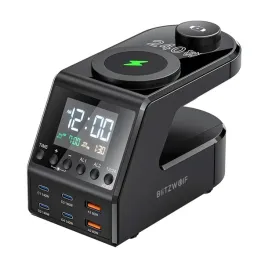 budzik-z-ladowarka-bezprzewodowa-blitzwolf-bw-fw10-2xusb-a-60w-4xusb-c-120