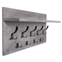wieszak-scienny-panelowy-z-polka-loftowy-mocne-haki-65x40cm-beton-millenium