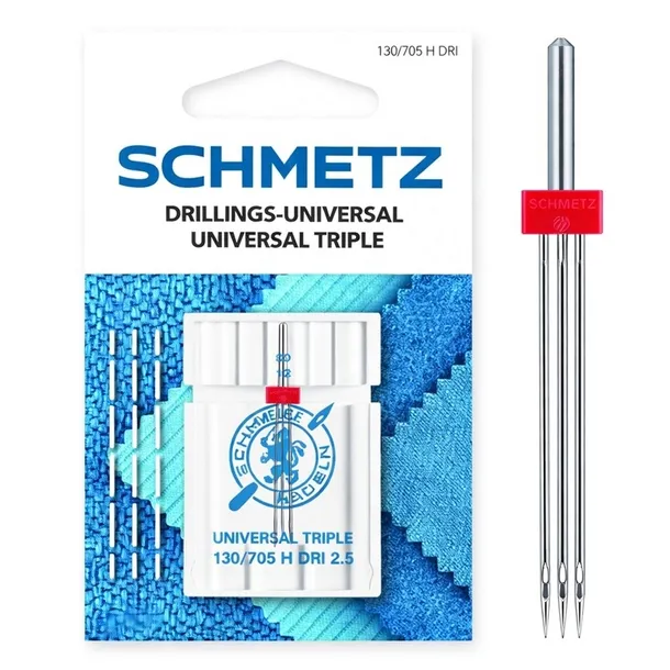 Igła potrójna do dekorowania półpłaska Schmetz 130/705 H DRI 2.5 SCS