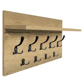 wieszak-scienny-panelowy-z-polka-loftowy-mocne-haki-65x40cm-dab-halifax