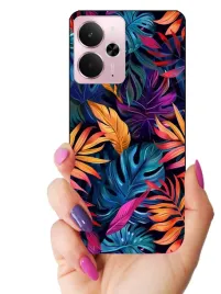 etui-case-do-realme-14-14t-liscie-rosliny