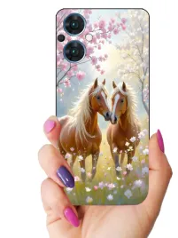 etui-case-do-oppo-reno7-lite-5g-konie-kucyki-pony