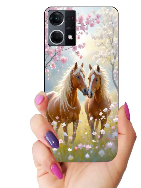 etui-case-do-oppo-reno7-konie-kucyki-pony-funkcje-antyposlizgowa-struktura-pochlanianie-wstrzasow