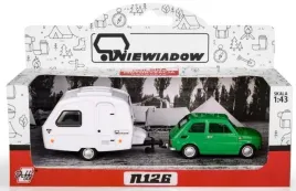 fiat-126p-maluch-przyczepa-niewiadow-kemping-1-43-zielony-model-prl
