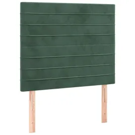 zaglowki-do-lozka-2-szt-ciemnozielony-100x5x78-88cm-aksamit