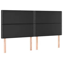 zaglowki-do-lozka-4-szt-czarny-100x5x78-88cm-sztuczna-skora
