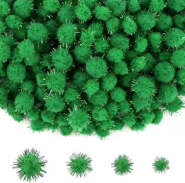 pompony-brokatowe-1000-szt-4-rozmiary-zielone-diy-zestaw-ozdobne