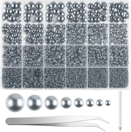 polperly-ozdobne-12000-szt-srebrne-8-rozmiarow-diy-zestaw-do-bizuterii