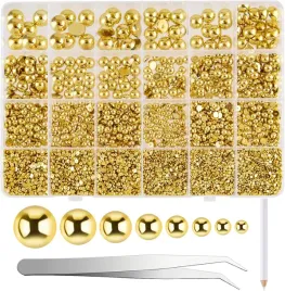 polperly-ozdobne-12000-szt-zlote-8-rozmiarow-diy-zestaw-do-bizuterii