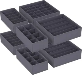 organizer-do-szuflad-na-bielizne-zestaw-8-szt-skladane-pudelka-szare