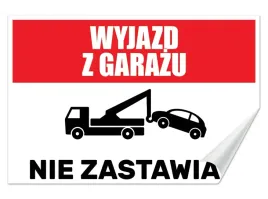 naklejka-wyjazd-z-garazu-nie-zastawiac-30x20-samoprzylepna