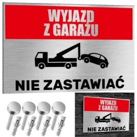 nierdzewna-tabliczka-wyjazd-z-garazu-nie-zastawiac-30x20-aluminium