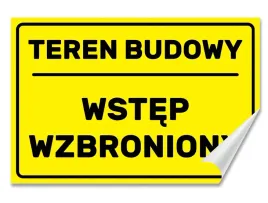 naklejka-teren-budowy-wstep-wzbroniony-30x20-samoprzylepna