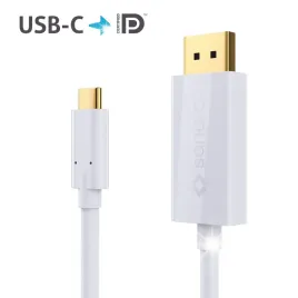 kabel-usb-c-usb-do-displayport-1-3-4k-18gbps-sonero-xucc021-015-15m-bialy