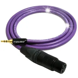 kabel-przewod-mini-jack-35mm-do-xlr-3pin-melodika-mdmjx70-purple-rain-7m