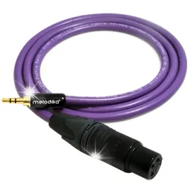 kabel-przewod-mini-jack-35mm-do-xlr-3pin-melodika-mdmjx25-purple-rain-25m
