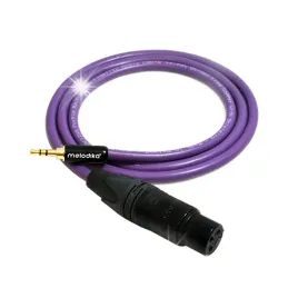 kabel-przewod-mini-jack-35mm-do-xlr-3pin-melodika-mdmjx20-purple-rain-2m